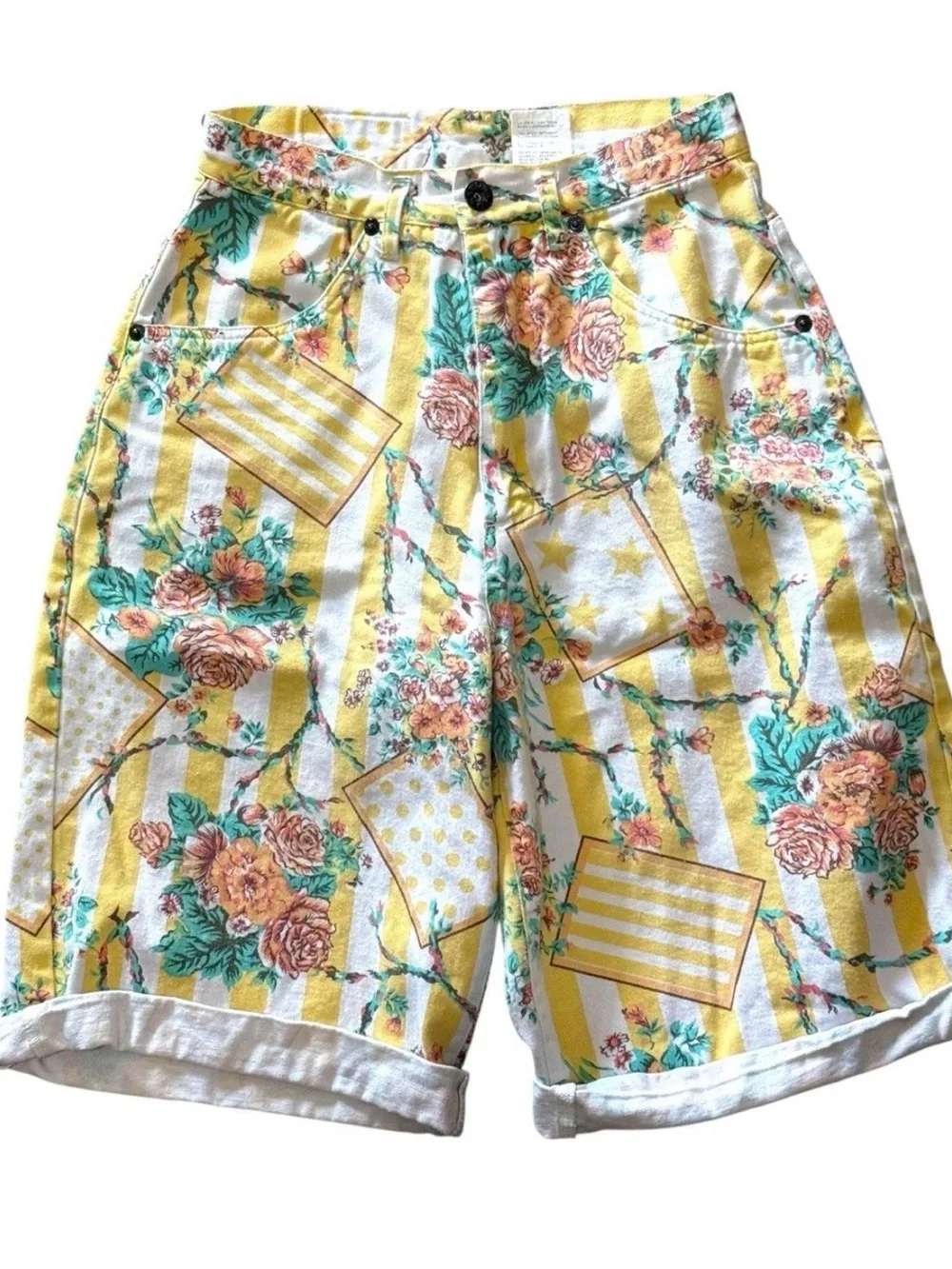 vintage Naf Naf denim Bermuda shorts Women’s Size 36 Cottagecore Mom Shorts